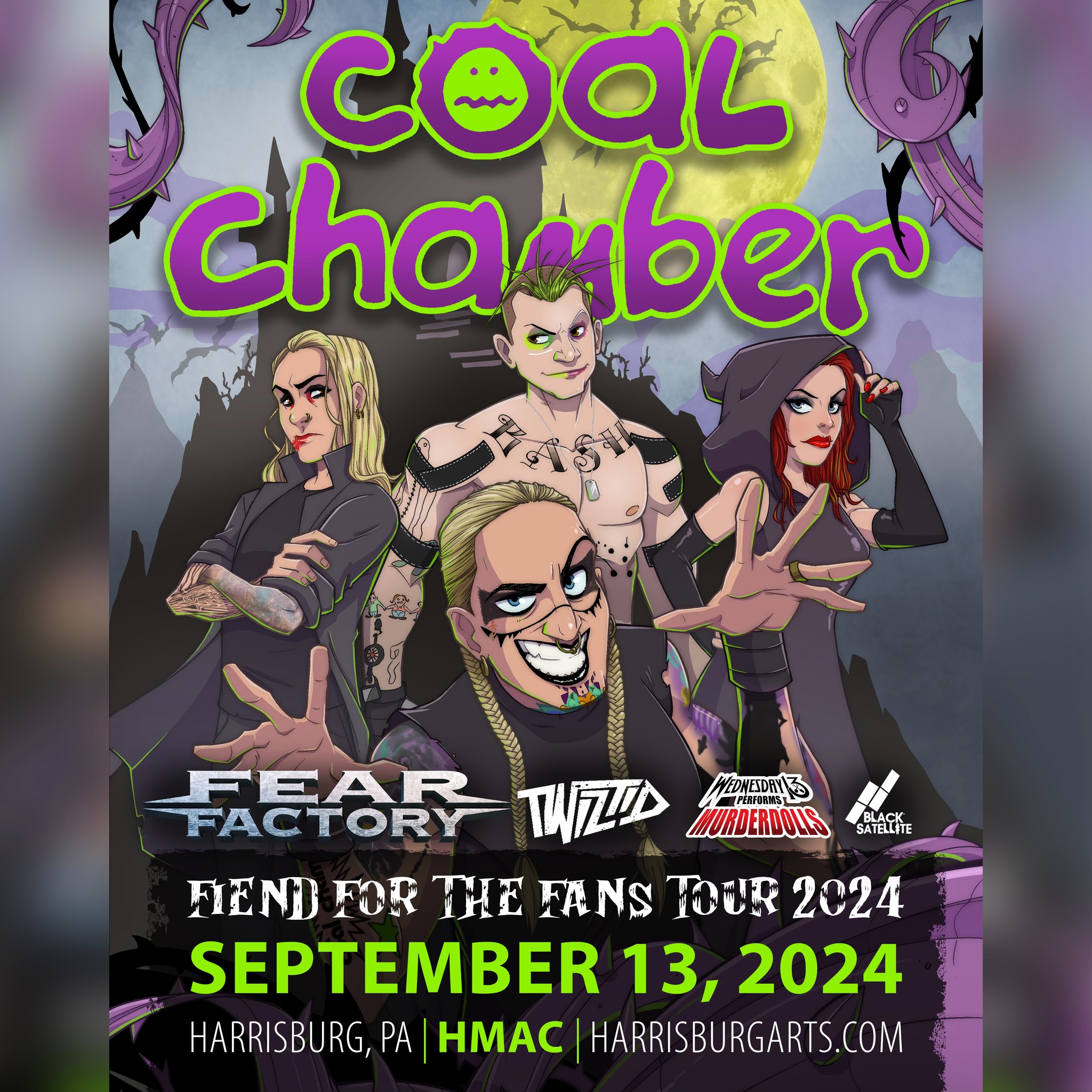 Coal Chamber, Fear Factory, Twiztid, Wednesday 13, & Black Satellite