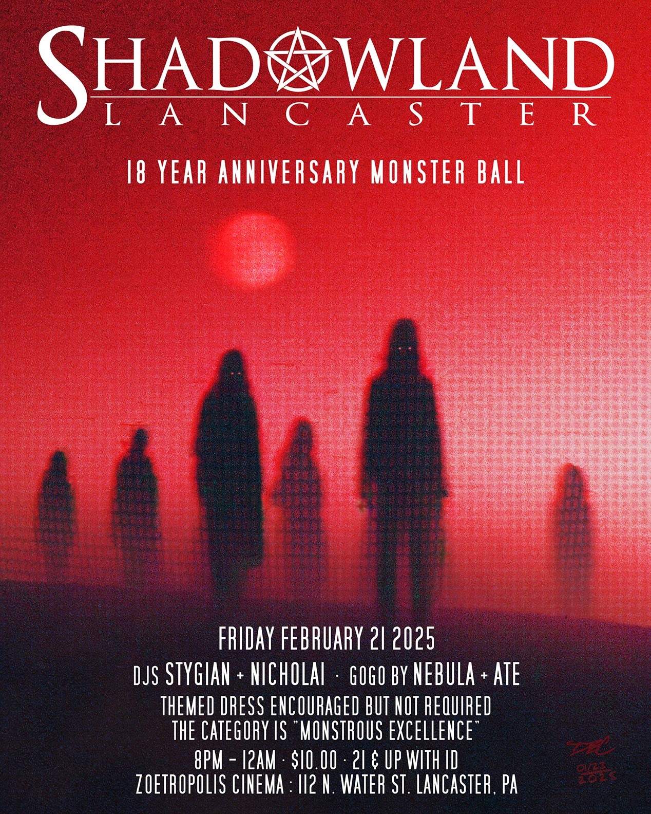 Shadowland Lancaster: 18 Year Anniversary Monster Ball