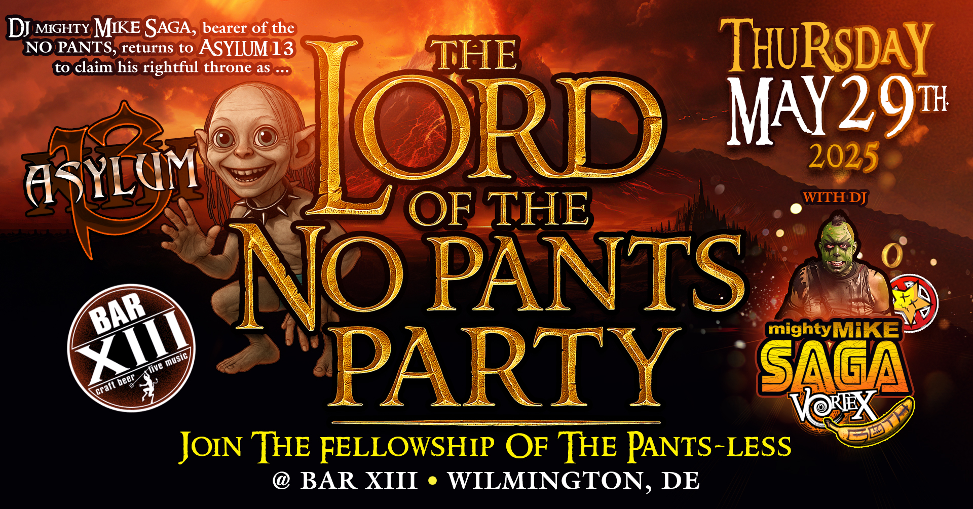 Asylum 13: The Lord of the No Pants Party