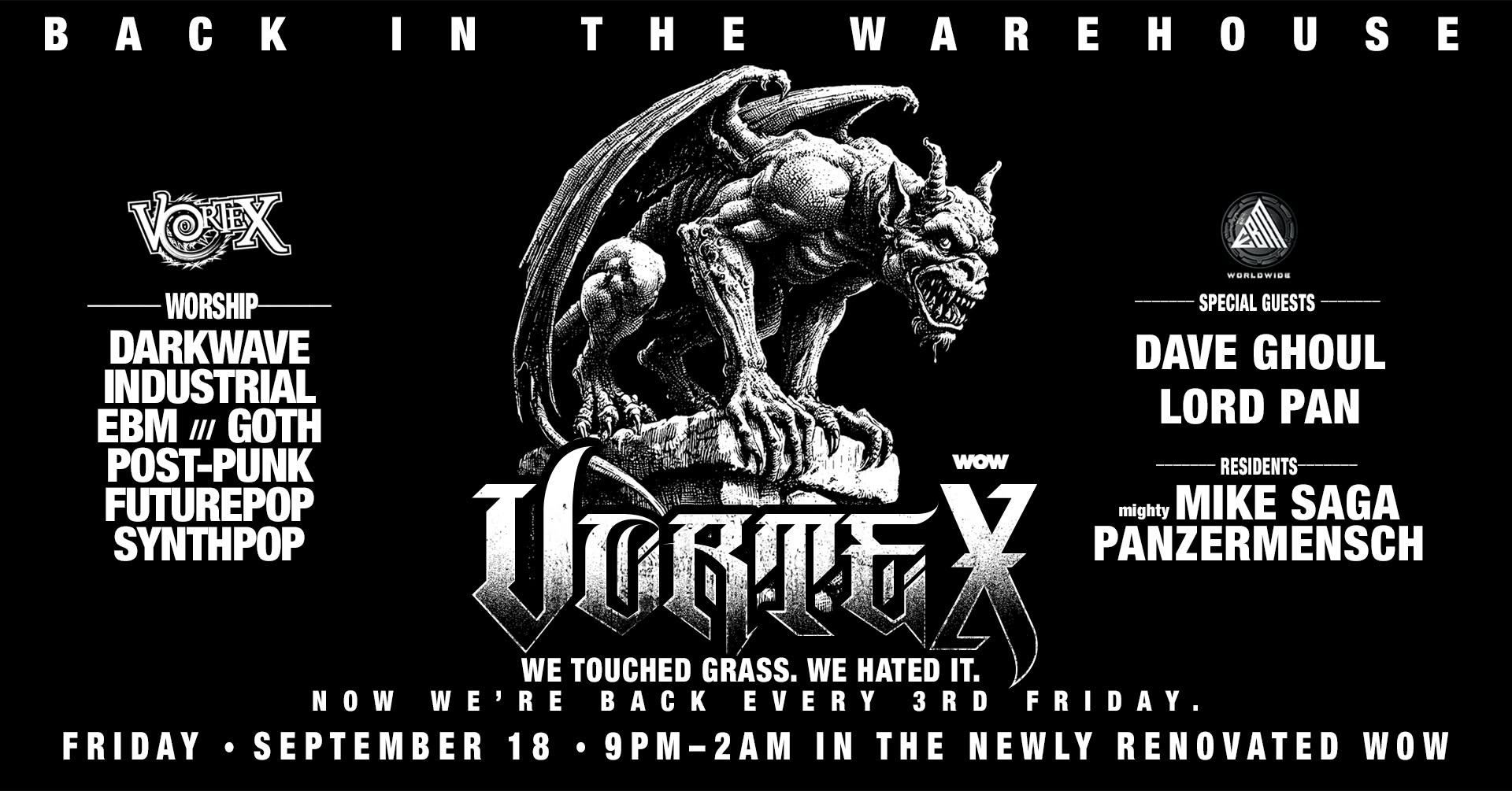 Vortex: Back in the Warehouse