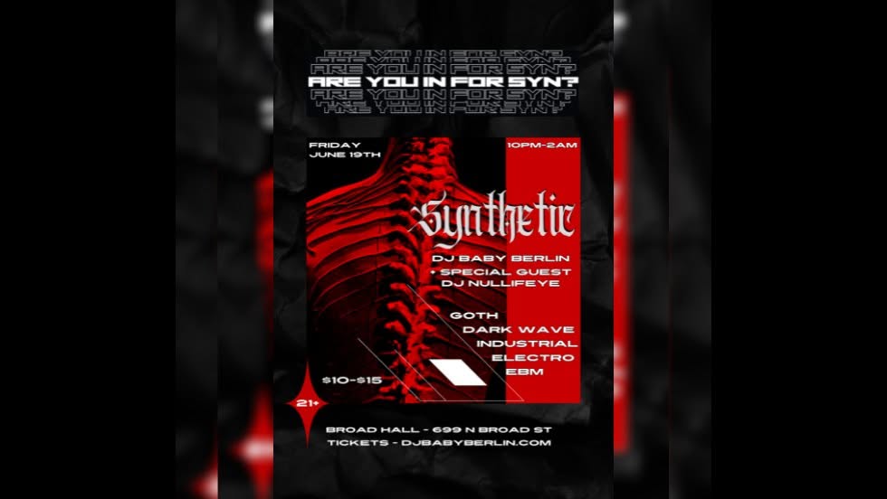Synthetic - Goth Electronic Dance Party
