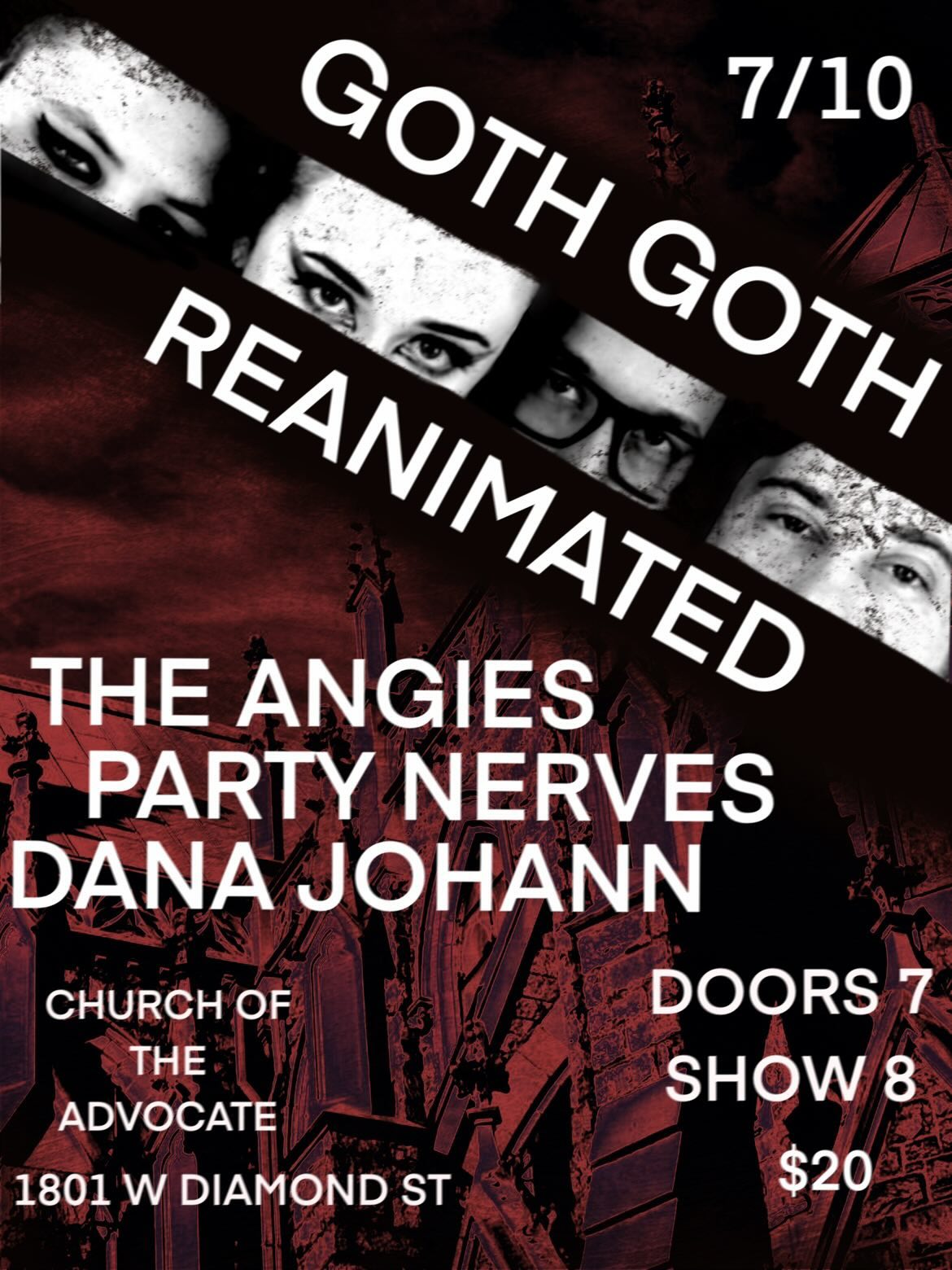 Goth Goth reunion w/ The Angies, Party Nerves, & Dana Johann