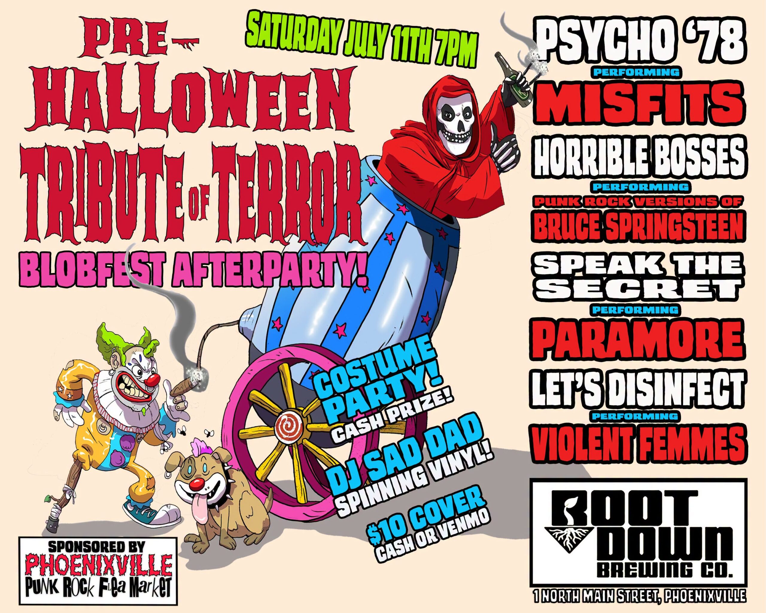 Pre-Halloween Tribute of Terror Blobfest Afterparty