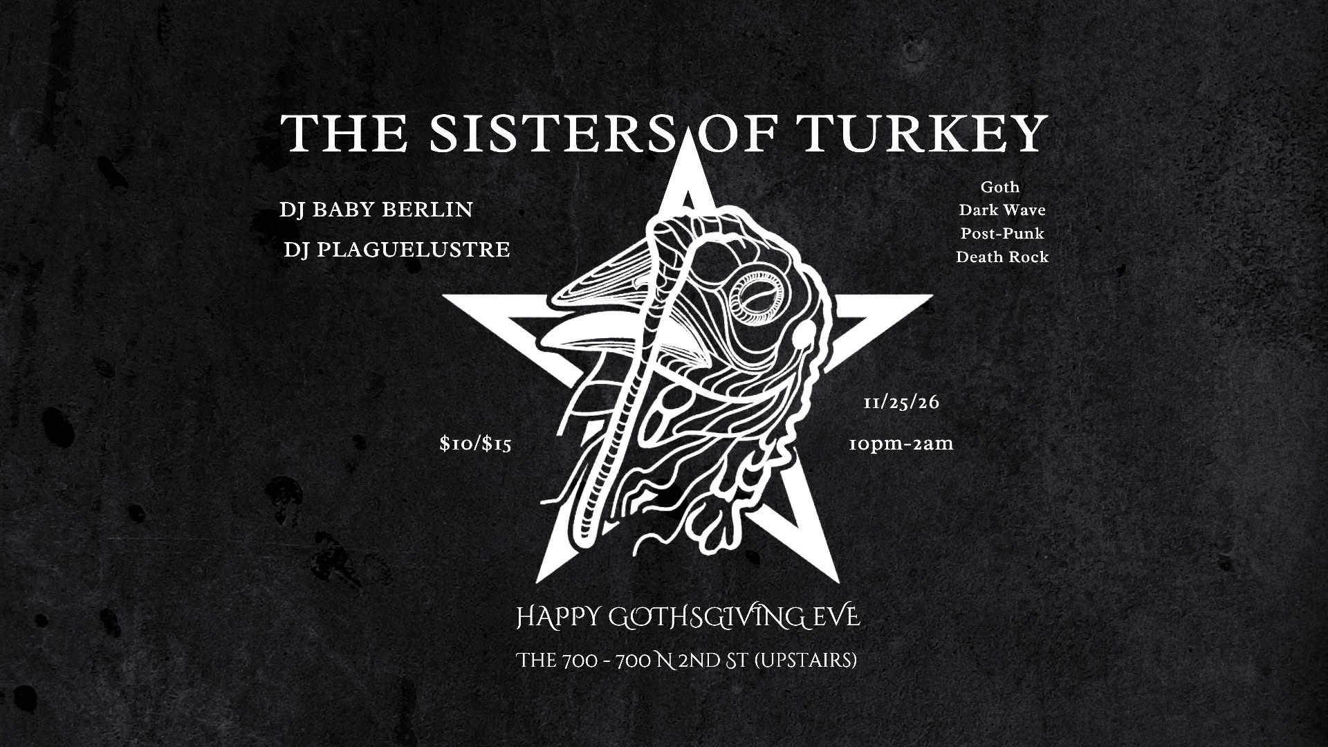 Sisters of Turkey - Gothsgiving Eve Dance Party